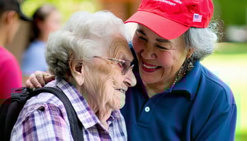 Volunteer making a meaningful difference in someone's life