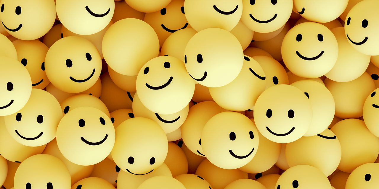 yellow smiley face spheres